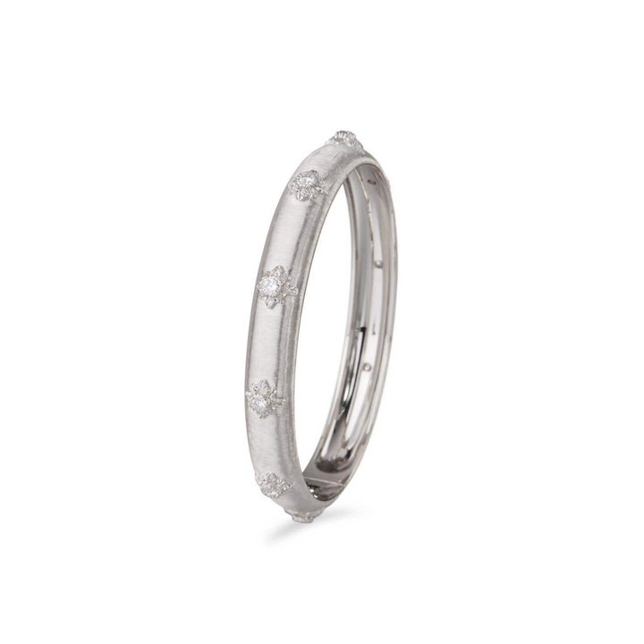 Buccellati Jewelry - Macri Bombe 18K White Gold Diamond Bracelet | Manfredi Jewels
