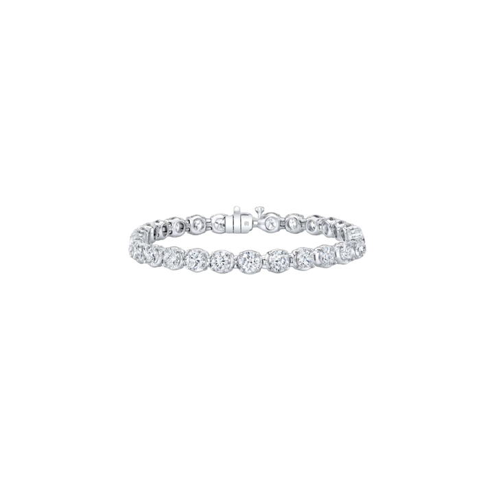 Rahaminov Diamonds Jewelry - 18K White Gold 18.42ct Diamond Bracelet | Manfredi Jewels