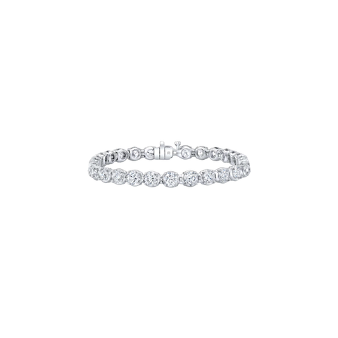 18K White Gold 18.42ct Diamond Bracelet