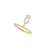 Move Uno 18K Yellow Gold Pavé Diamond Drop Ring