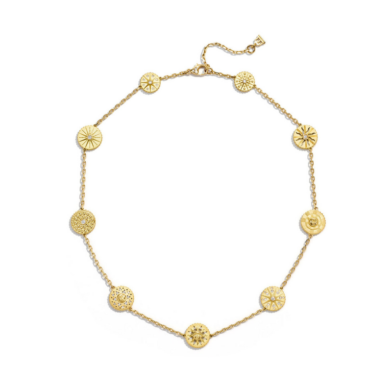 Orbit 18K Yellow Gold Diamond Necklace