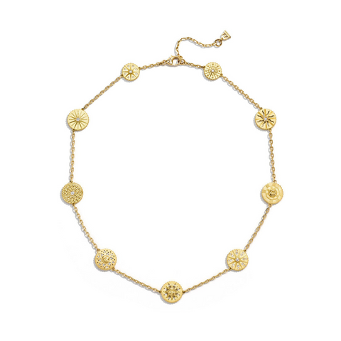 Orbit 18K Yellow Gold Constellation Sun & Stars Diamond Stations Necklace