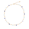 Paradise 18K Yellow Gold Iolite & Blue Topaz Short Necklace