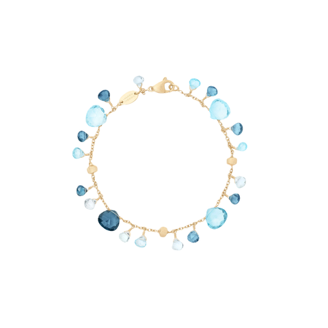 Paradise 18K Yellow Gold Blue Topaz Bracelet