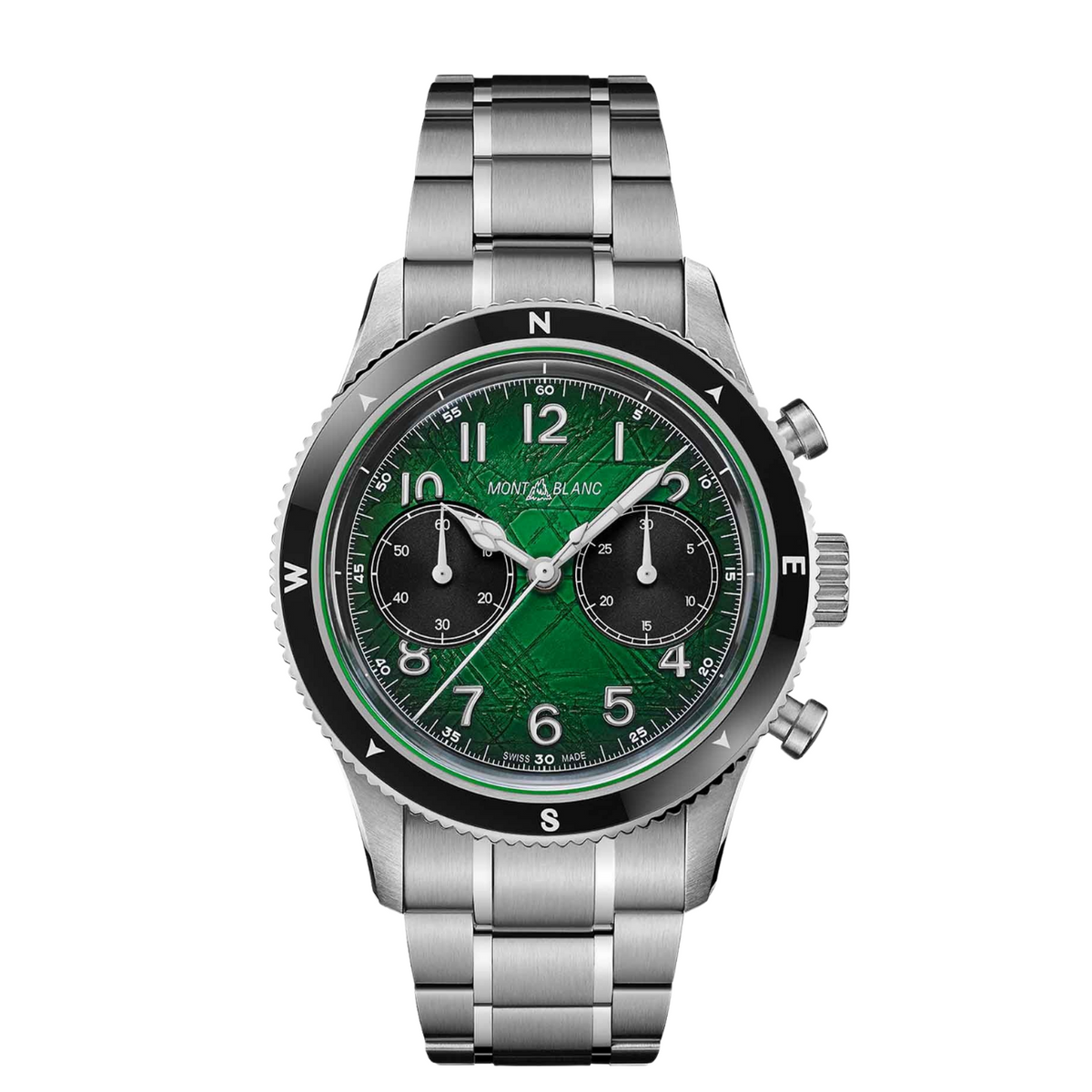 Montblanc New Watches - 1858 - AUTOMATIC CHRONOGRAPH OXYGEN GREEN | 133298 | Manfredi Jewels