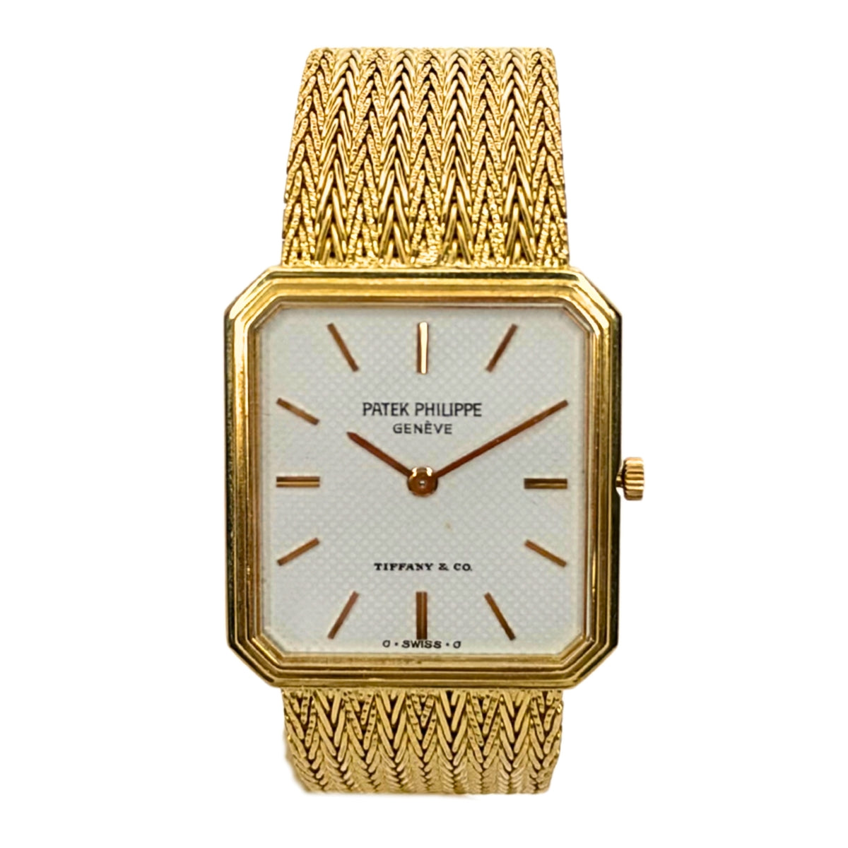 Octagonal Yellow Gold Tiffany & Co. Dial Manual Wind