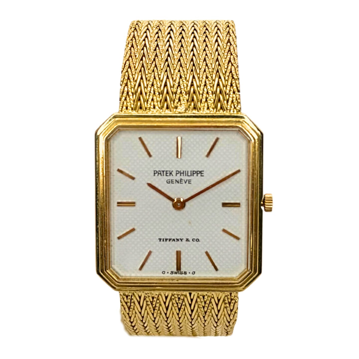 Octagonal Yellow Gold Tiffany & Co. Dial Manual Wind
