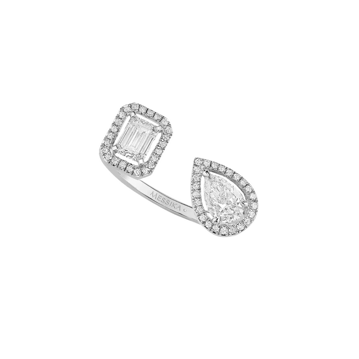 Messika Jewelry - 18K White Gold ’My Twin Toi & Moi’ Diamond Ring | Manfredi Jewels