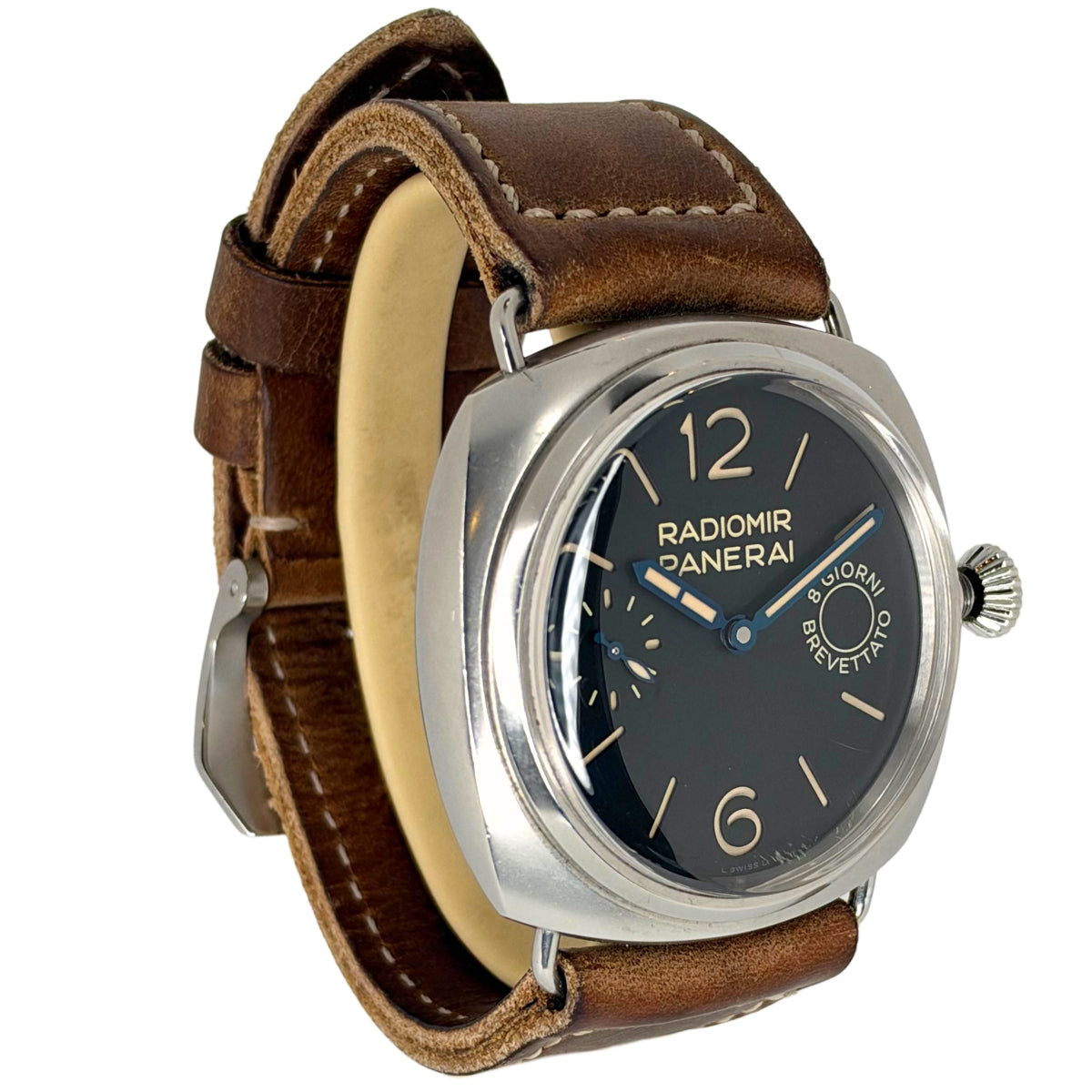Radiomir 8 Days 45mm Stainless Steel Black Dial PAM00992