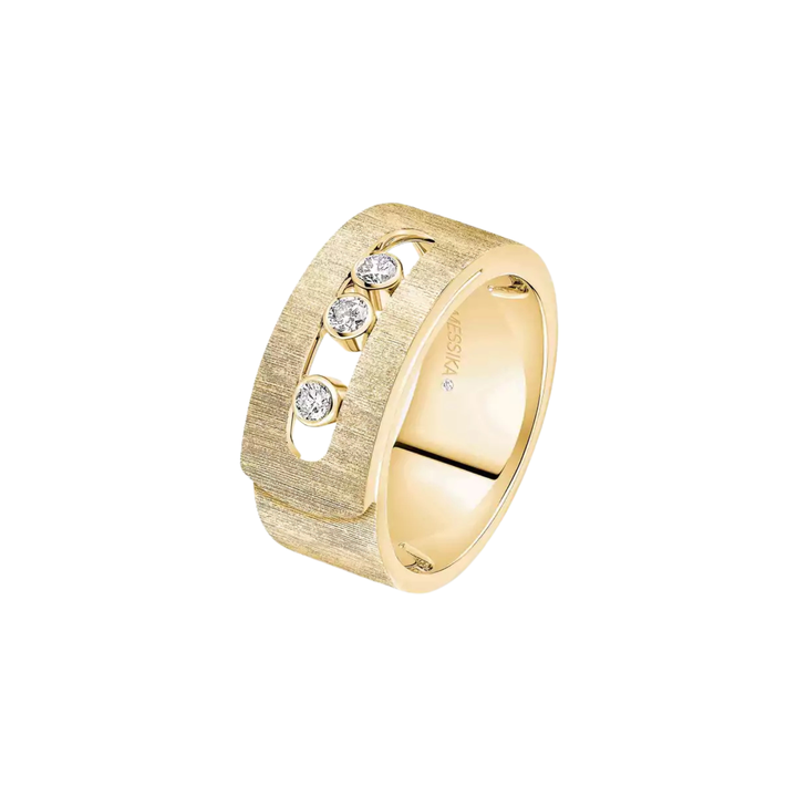 18K Yellow Gold Move Noa Ciselé Ring
