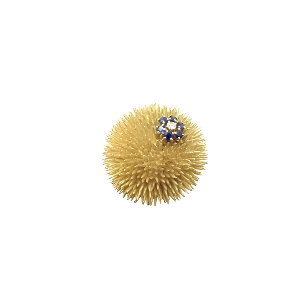 Estate 18K Yellow Gold Tiffany & Co Sea Urchin Brooch