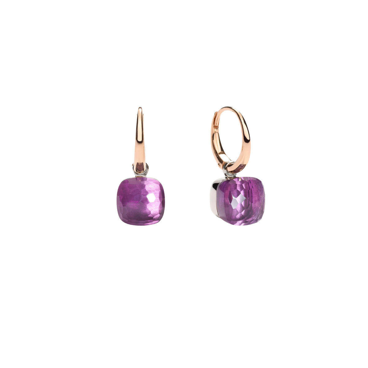 Pomellato Jewelry - Nudo 18K Rose Gold Amethyst Earrings | Manfredi Jewels