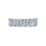 Platinum 7-Stone Emerald Cut Diamond Buttercup Band – 2.77 CTW