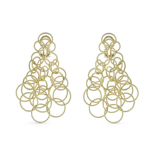 Hawaii 18K Yellow Gold Drop Earrings