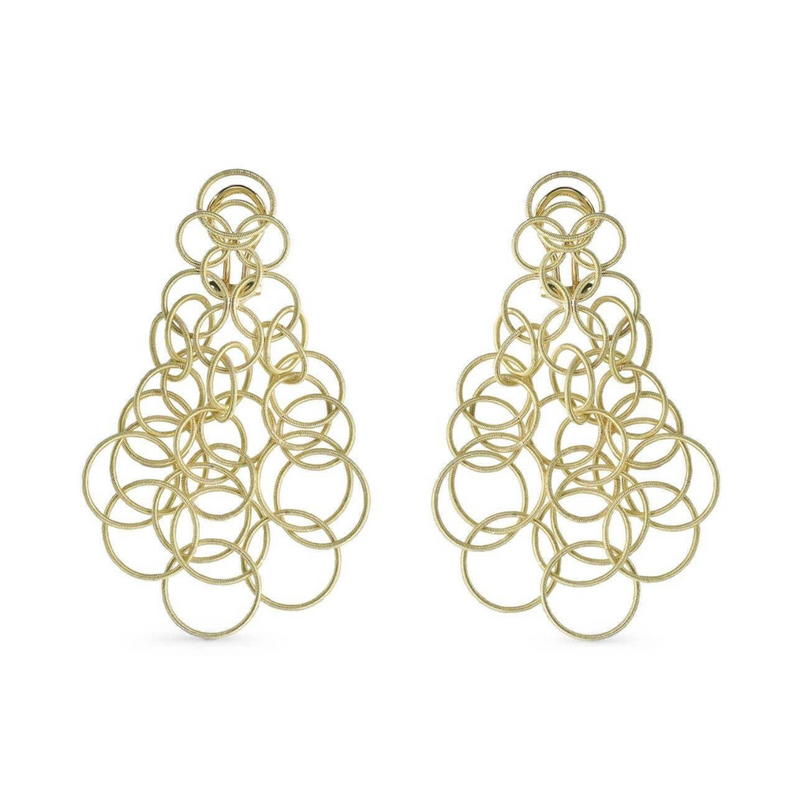 Hawaii 18K Yellow Gold Drop Earrings