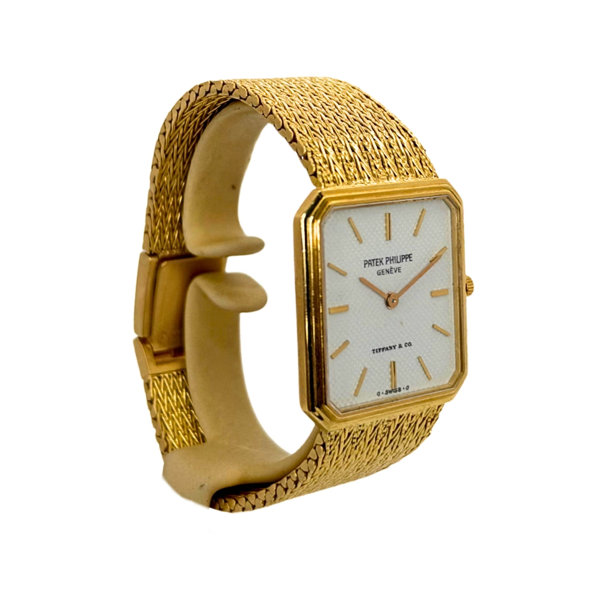 Octagonal Yellow Gold Tiffany & Co. Dial Manual Wind