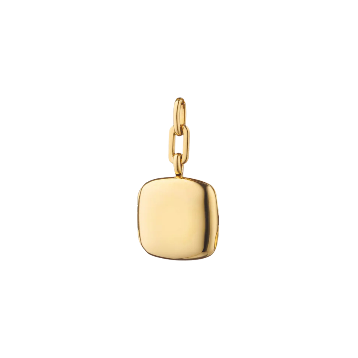 Monica Rich Kosann Jewelry - 18K Yellow Gold Slim Cushion ’Viv’ 18K Gold Locket Charm | Manfredi Jewels