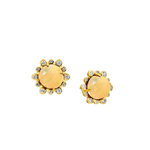 Mogul 18K Yellow Gold Hex Studs Earrings