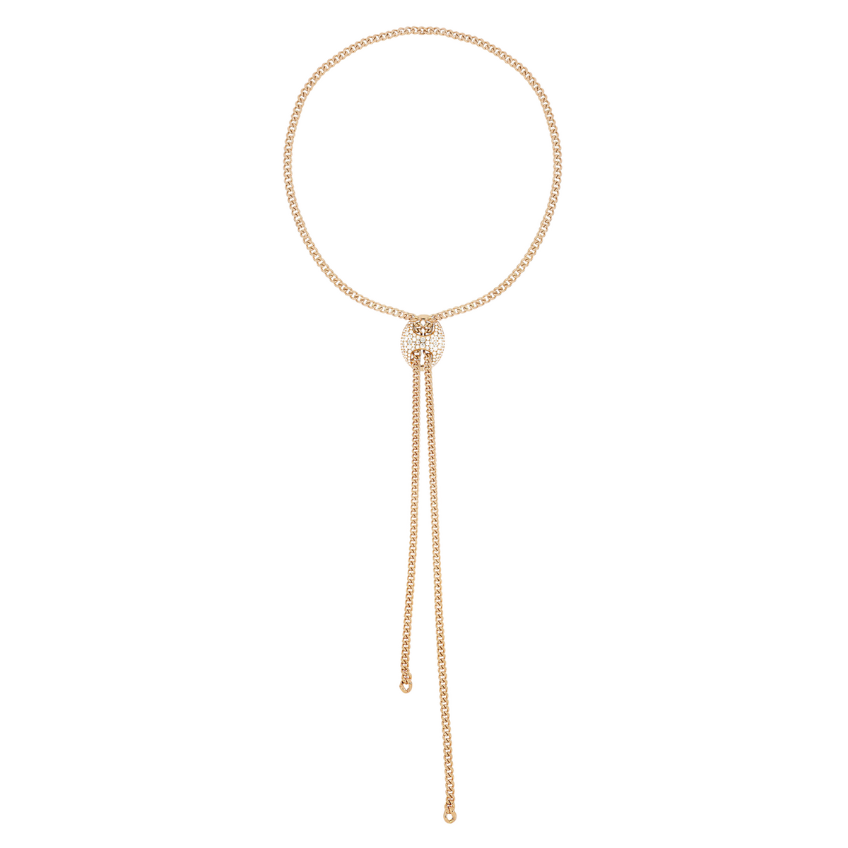 Crivelli - 18K YELLOW GOLD & DIAMOND LARIAT NECKLACE | Manfredi Jewels
