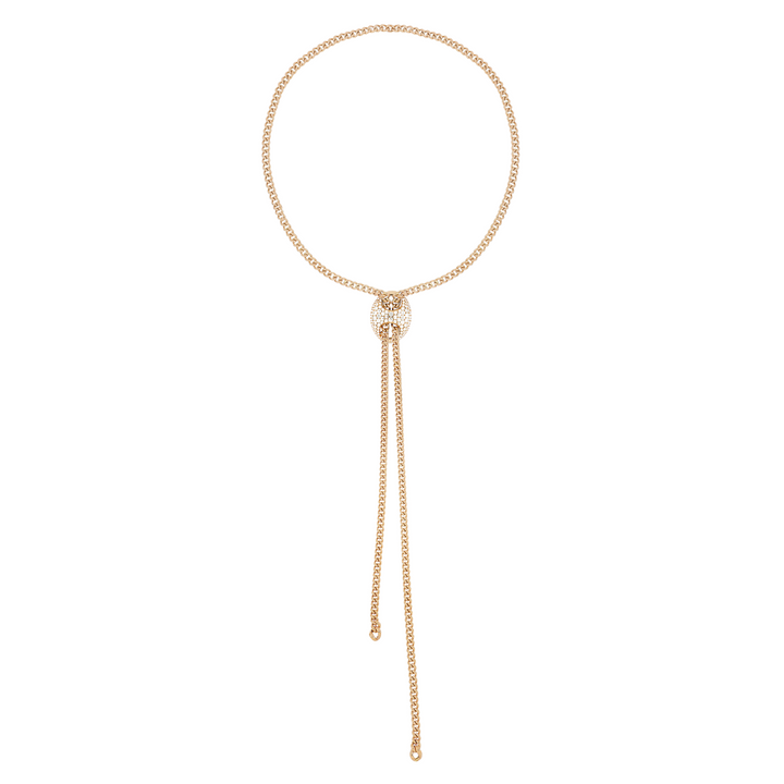 Crivelli - 18K YELLOW GOLD & DIAMOND LARIAT NECKLACE | Manfredi Jewels