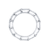 Platinum Emerald Cut Diamond Eternity Band – 2.05 CTW Set East-West