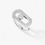 So Move 18K White Gold Diamond Pavé Ring