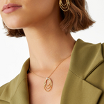 Marrakech Onde 18K Yellow Gold & Diamond Concentric Small Pendant Necklace