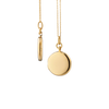 18K Yellow Gold Slim "Quinn" Gold Locket Necklace
