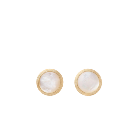 Jaipur 18K Yellow Gold Mother of Pearl Stud Earrings