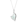 Mother of Pearl Classic Heart Sterling Silver Necklace