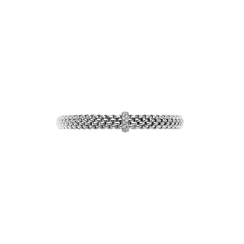 Vendome 18K White Gold Pavè Diamond Flex’it Bracelet