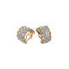 Rombi 18K Yellow & White Gold Diamond Earrings