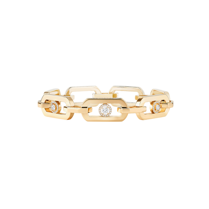 Messika Jewelry - So Move 18K Yellow Gold XL Diamond Bracelet | Manfredi Jewels