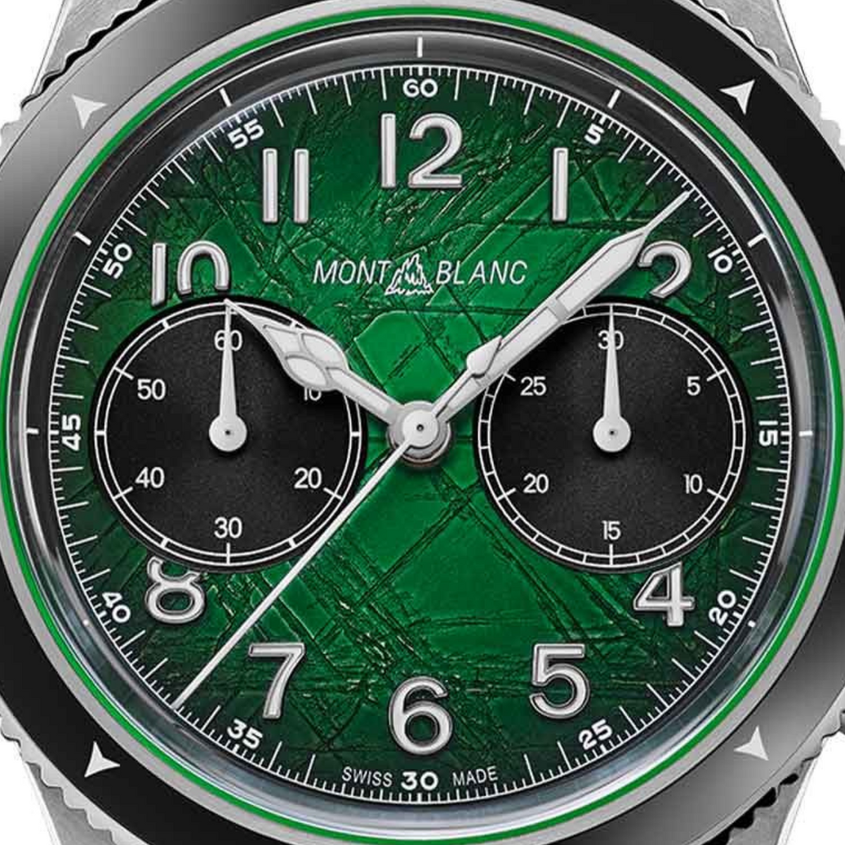 Montblanc New Watches - 1858 - AUTOMATIC CHRONOGRAPH OXYGEN GREEN | 133298 | Manfredi Jewels