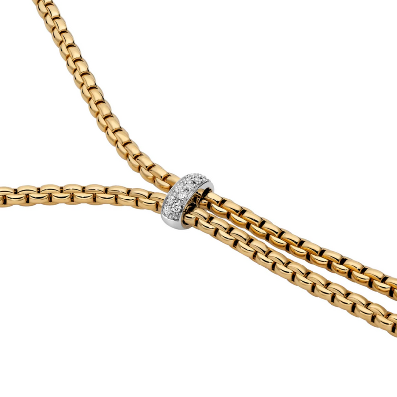 Eka 18K Yellow Gold & Diamond Lariat Necklace