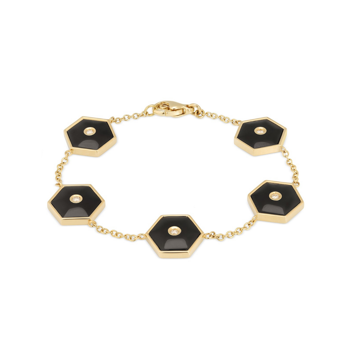 Miseno Jewelry - Baia Sommersa 18K Yellow Gold Onyx & Diamond Bracelet | Manfredi Jewels