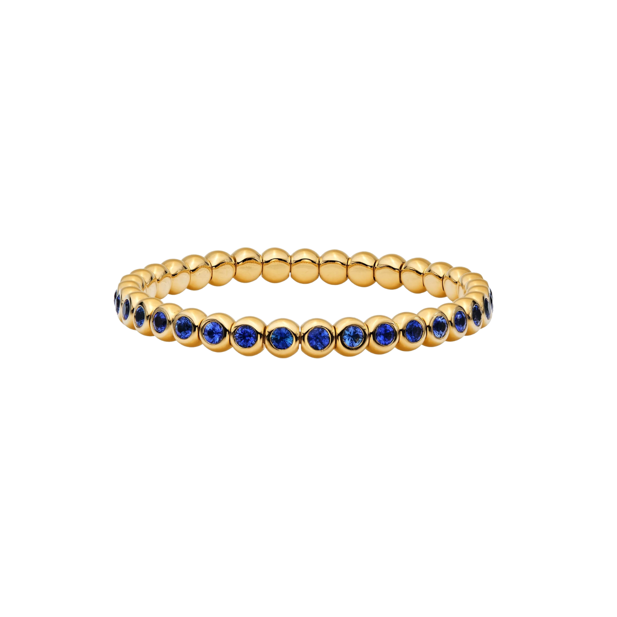 Marguerite Stretch Sapphire Bezel Set Bracelet