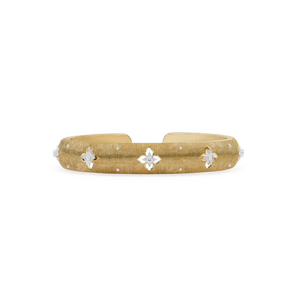 Buccellati Jewelry - Macri Giglio 18K Yellow Gold Diamond Bracelet | Manfredi Jewels