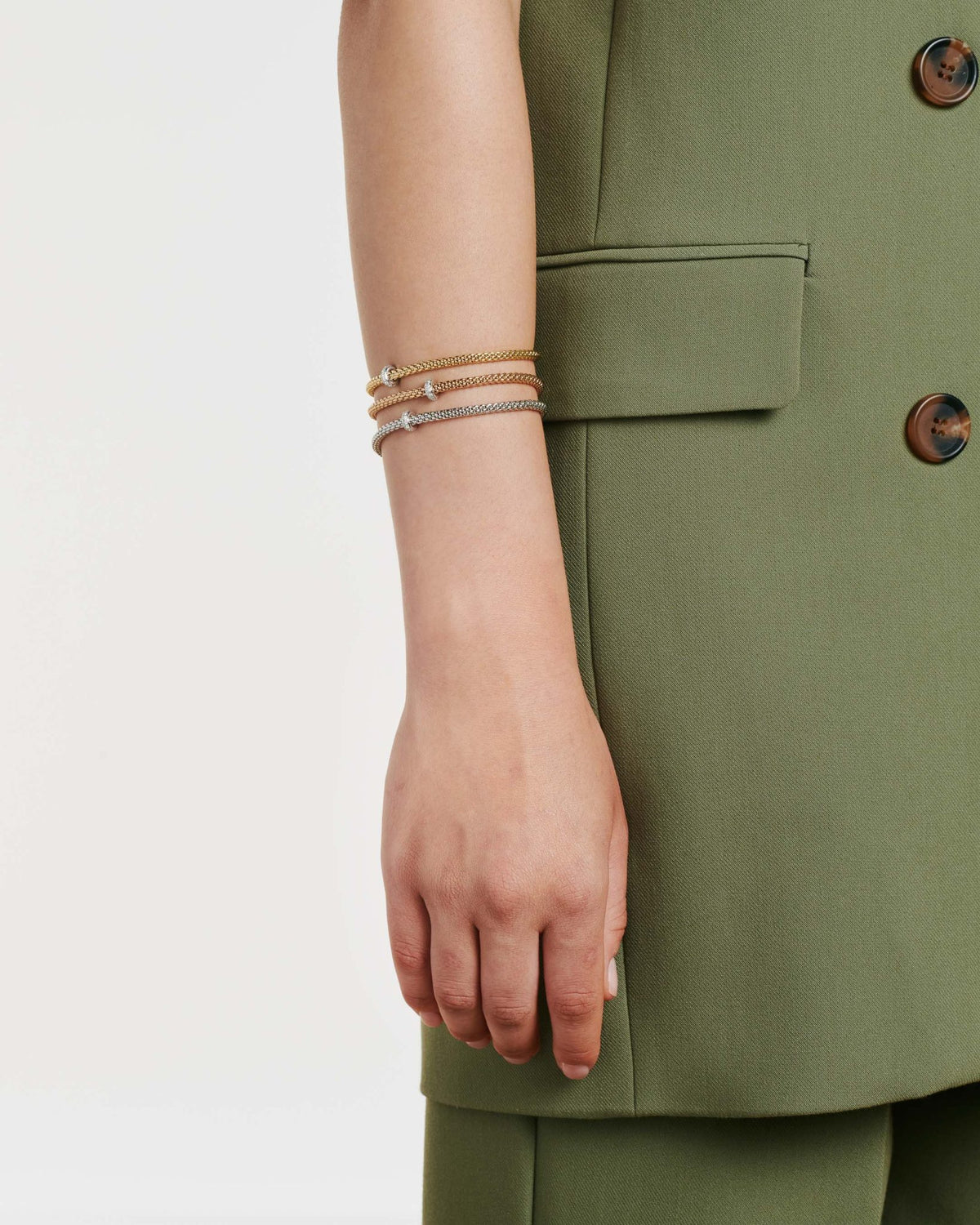 Fope - Prima Flex’it Bracelet with Diamonds | Manfredi Jewels