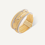 Masai Collection Seven Strand 18K Yellow Gold Diamond Bracelet