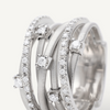 Goa 18K White Gold Seven Strand Diamond Pavé Ring