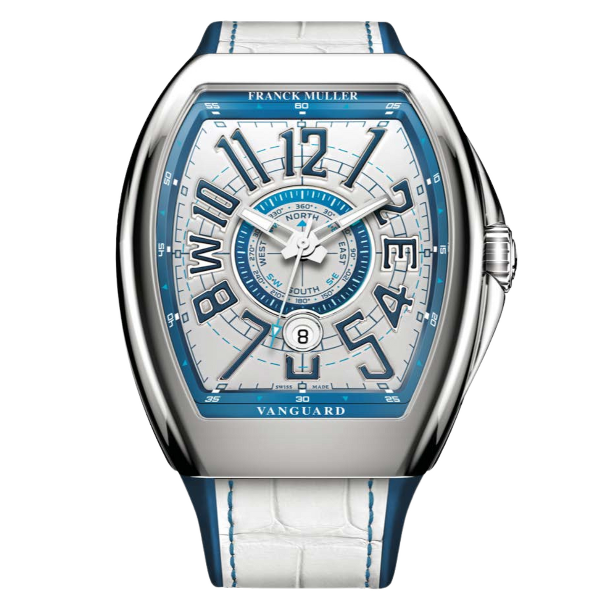 Franck Muller Watches - VANGUARD - MARINER WHITE V45 | Manfredi Jewels