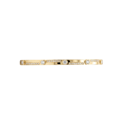 Estate 18K Yellow Gold & Diamond Bracelet