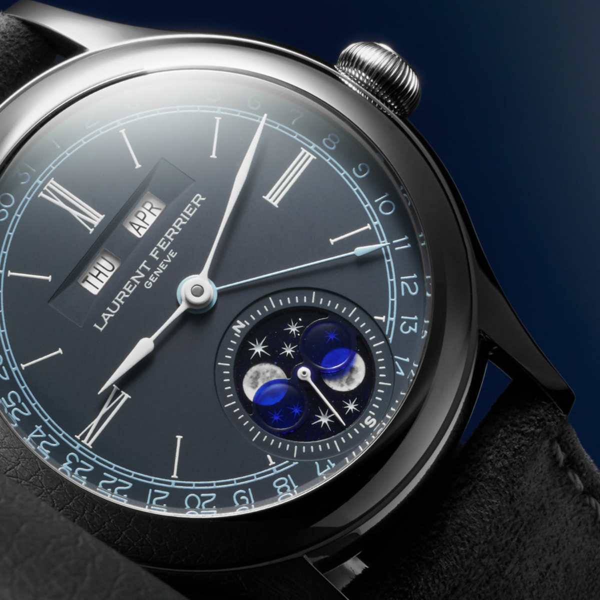 Laurent Ferrier New Watches - CLASSIC MOON BLUE (PRE-ORDER) | Manfredi Jewels