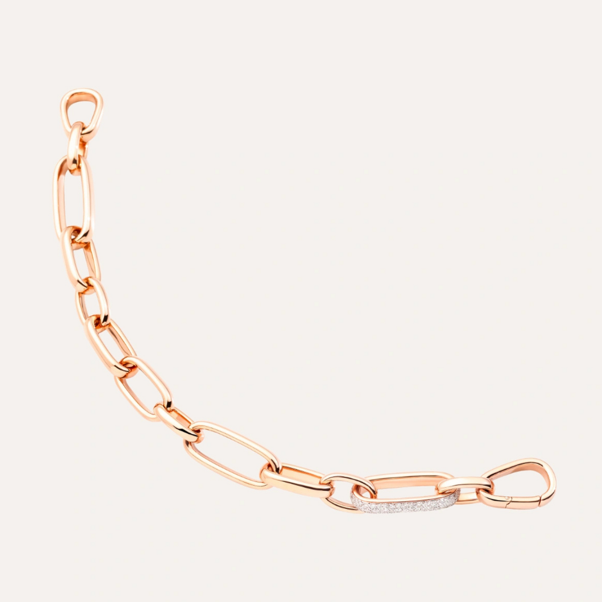 Pomellato Jewelry - Iconica 18K Rose Gold Diamond Pave Slim Bracelet | Manfredi Jewels