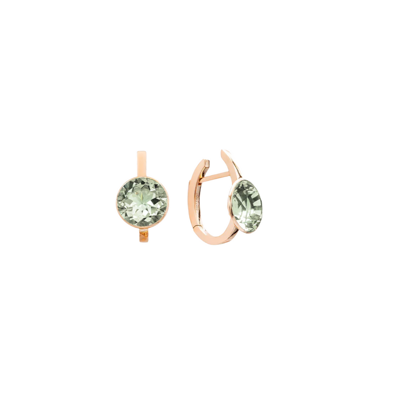 18K Rose Gold & Prasiolite Smarties Earrings