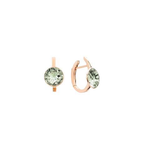 18K Rose Gold & Prasiolite Smarties Earrings