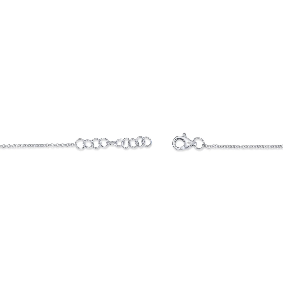 Kate 14K White Gold 0.17ct Diamond Bar Bracelet