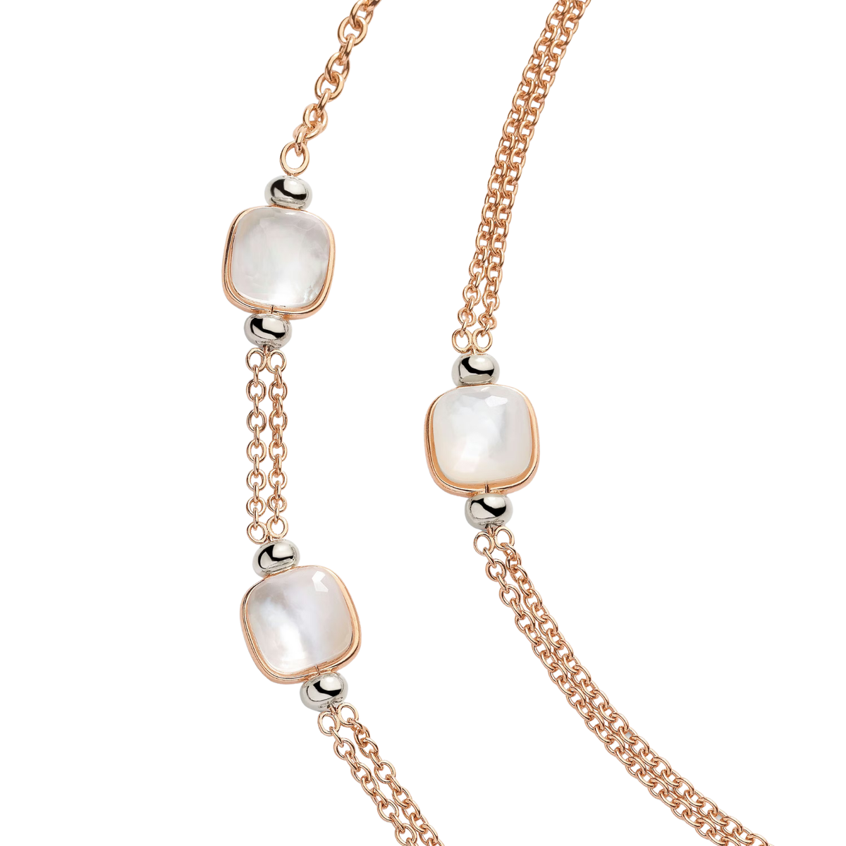 Pomellato Jewelry - Nudo 18K Rose Gold & Mother of Pearl Necklace | Manfredi Jewels