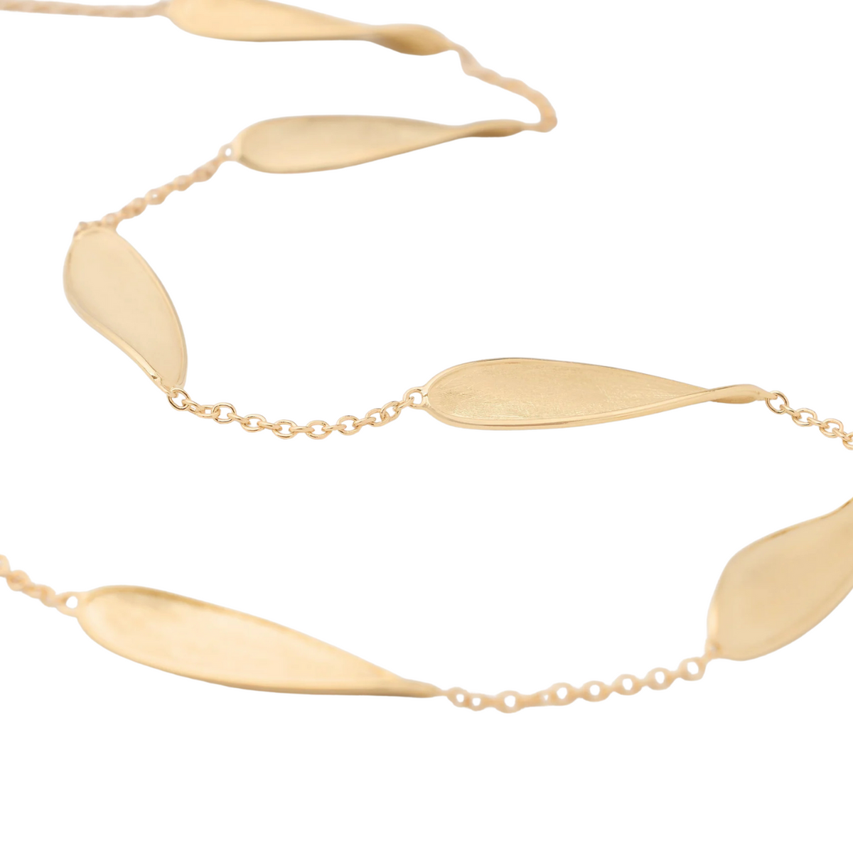 Marco Bicego Jewelry - Lunaria 18K Yellow Gold Station Short Necklace | Manfredi Jewels